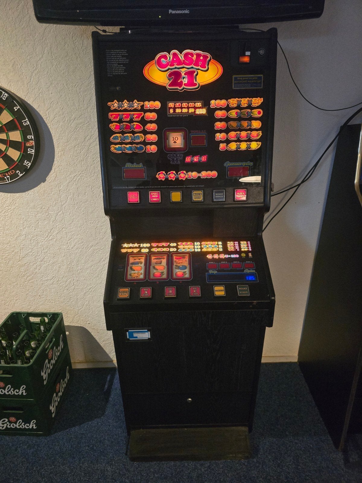 Cash 21 fruit gok automaat/kast, Euro, Ophalen, Zo goed als nieuw