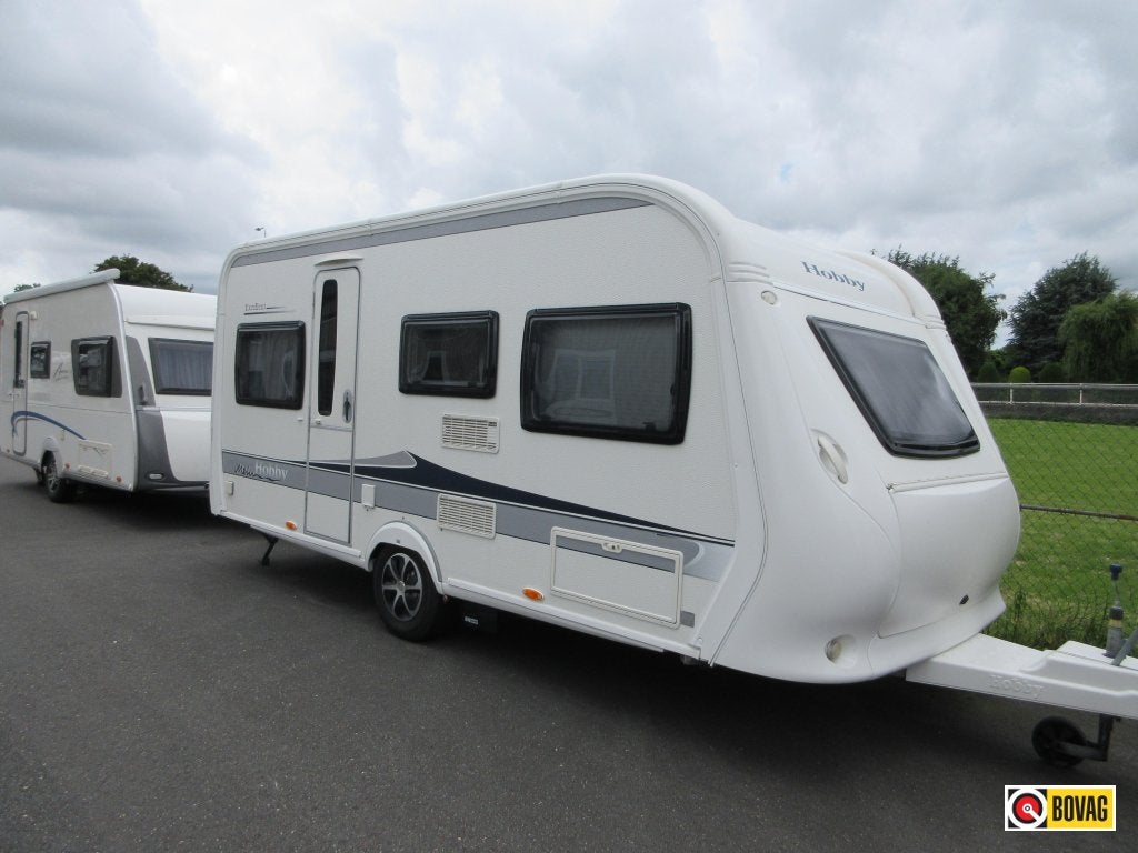 Hobby Excellent 455 UF. + Mover, Caravans en Kamperen, Rondzit, Hobby, Ringverwarming, Tot en met 4