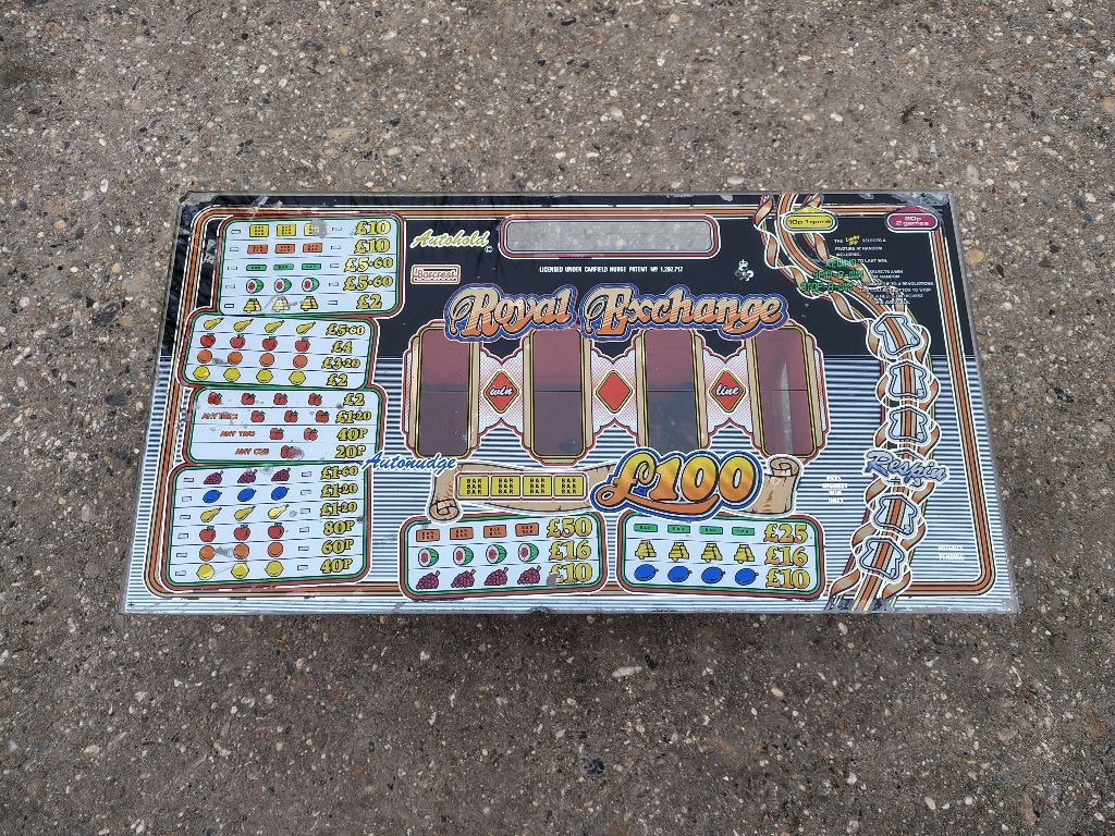 Glazen Ruit: Royal Exchange/ Barcrest / Fruitautomaat / UK, Overige munten, Verzenden, Gebruikt