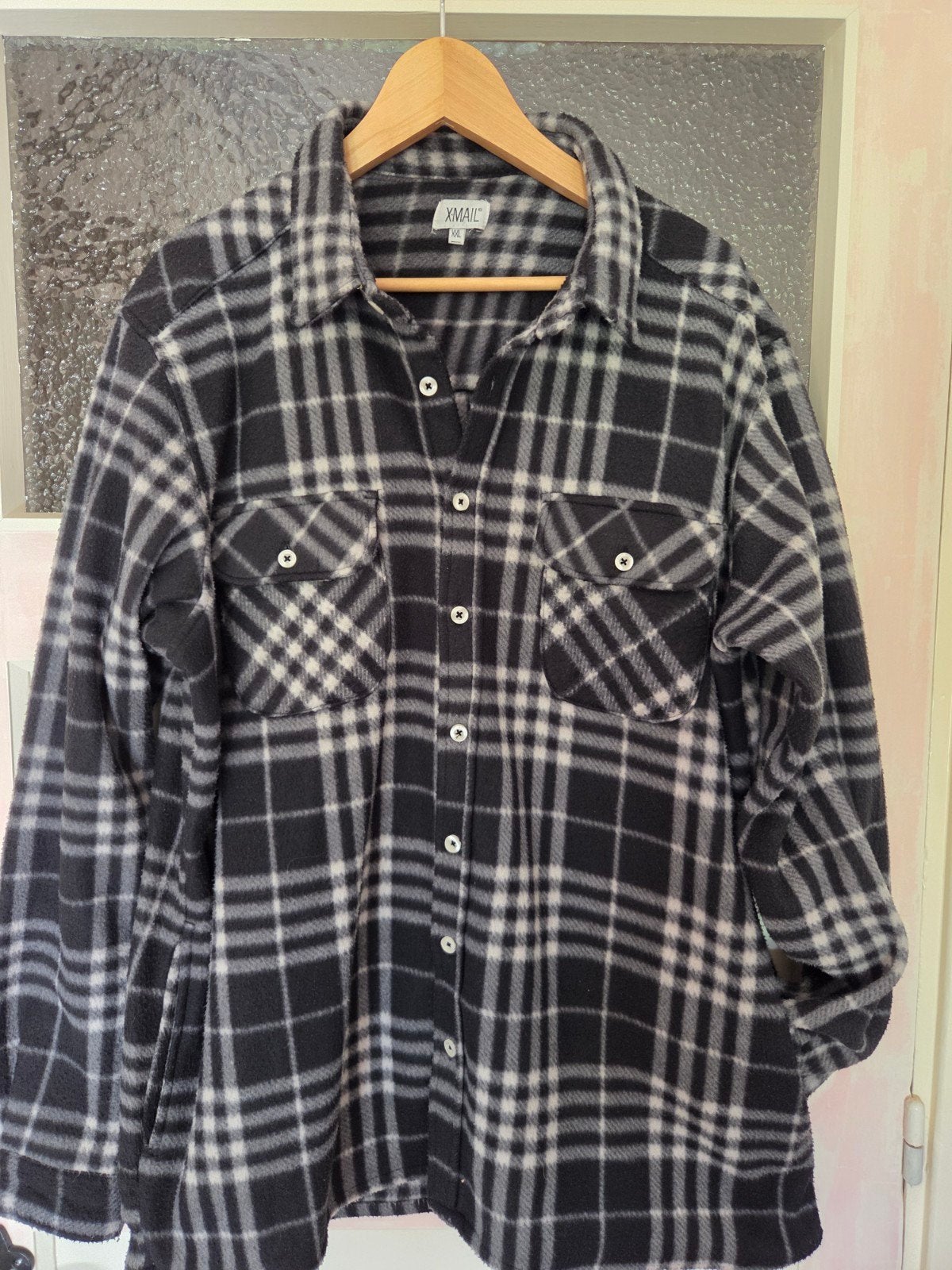 Heren fleece blouse, Ophalen of Verzenden, Zo goed als nieuw, Maat 46/48 (XL) of groter, Blauw