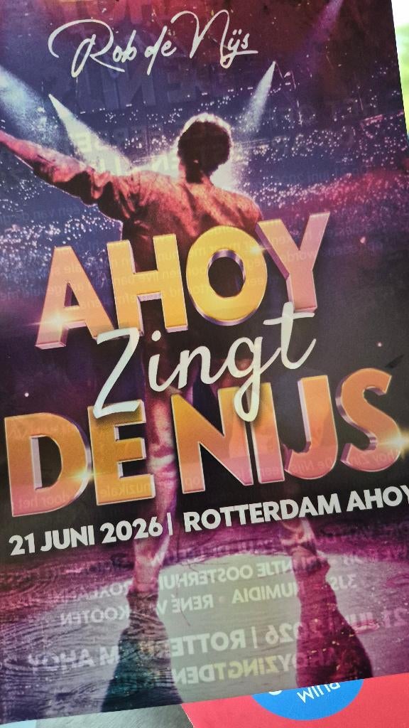 Ahoy zingt De Nijs., Tickets en Kaartjes, Concerten | Nederlandstalig, Twee personen, Juni, Levenslied