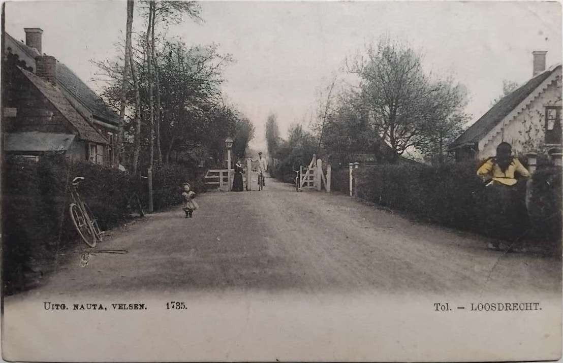 Oud-Loosdrecht De Tol (Utrecht) 1907, Uitg Nauta Velsen 1735, Verzamelen, Ophalen of Verzenden, Voor 1920, Gelopen, Utrecht