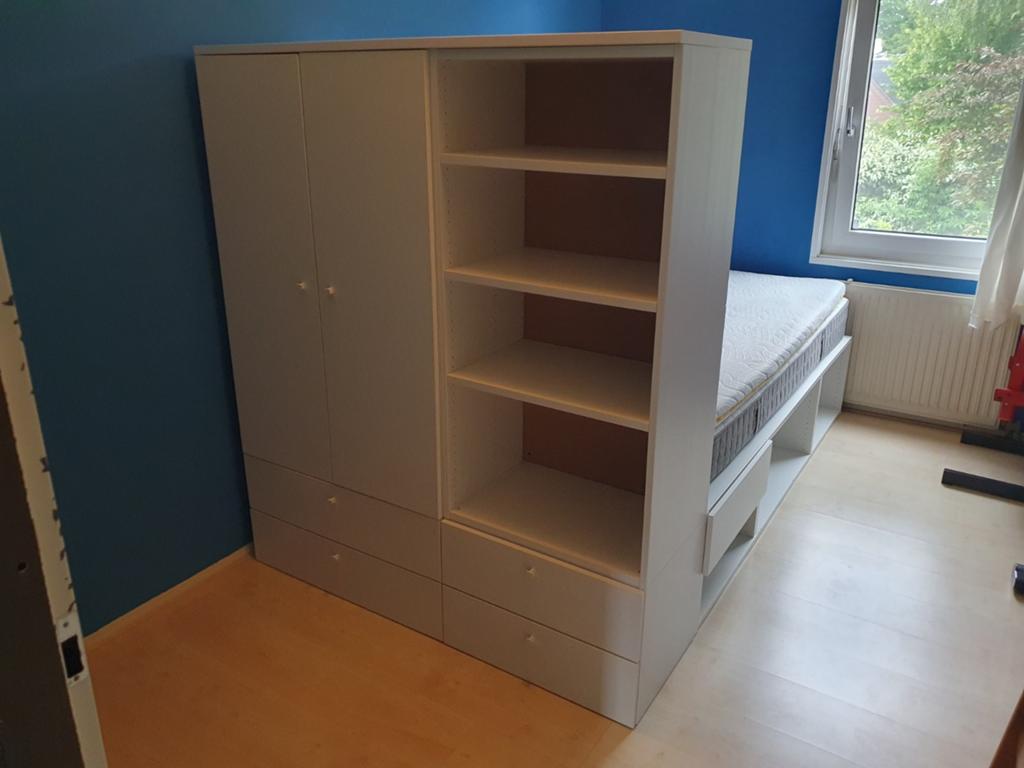 Bed ikea 2 persoons, Huis en Inrichting, Slaapkamer | Bedden, Ophalen, Gebruikt, Wit, Tweepersoons