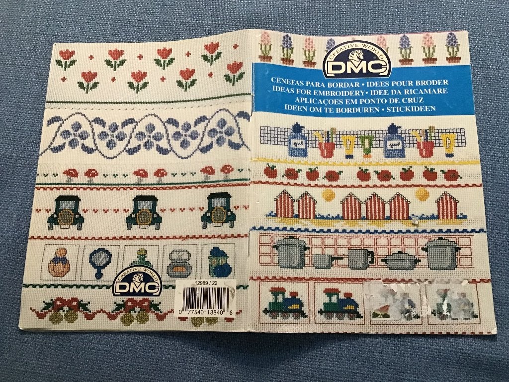 Borduren DMC boekje met patroontjes, Ophalen of Verzenden, Zo goed als nieuw, Handborduren, Patroon