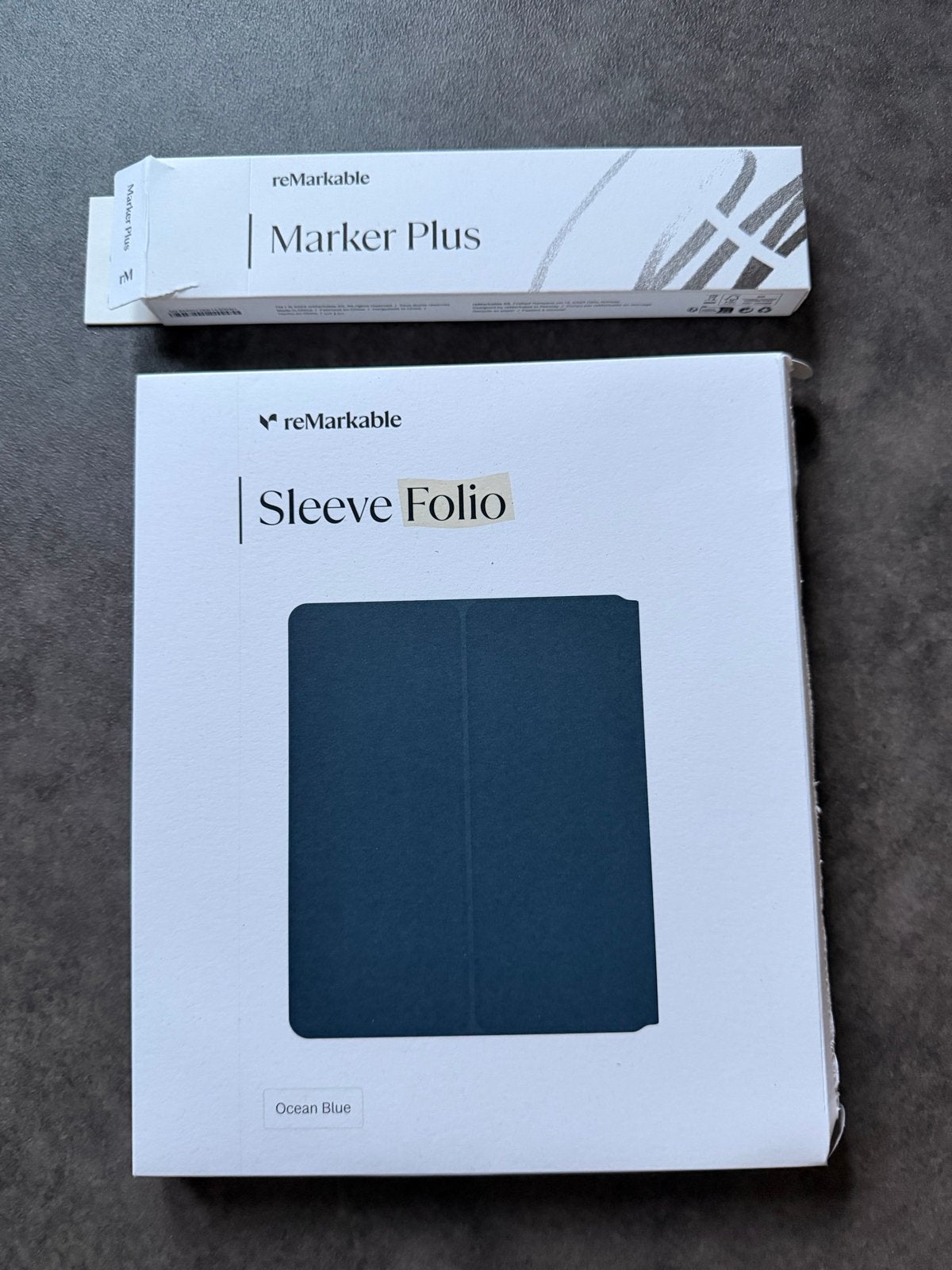 reMarkable Marker Plus & Sleeve Folio Ocean Blue, Ophalen of Verzenden, Nieuw