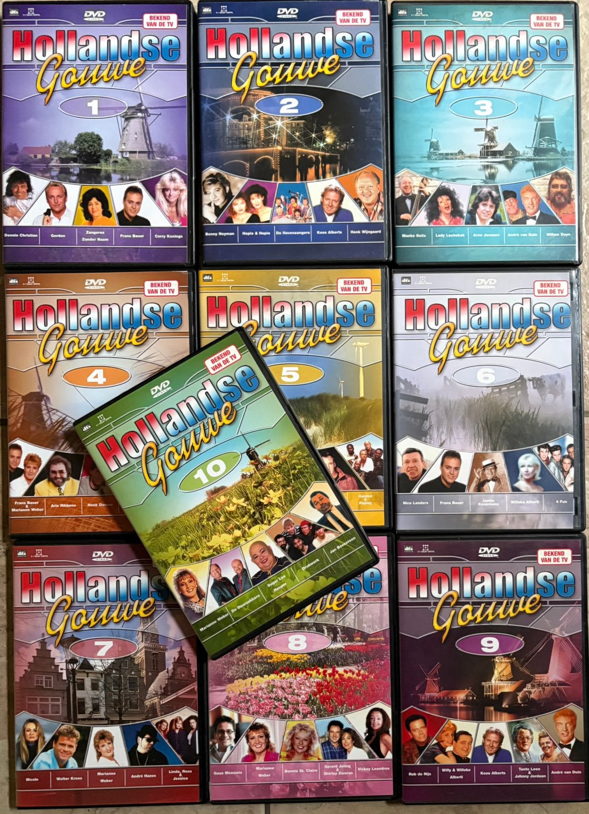 Serie Hollandse Gouwe deel 1 t/m 10, Alle leeftijden, Verzenden, Gebruikt, Muziekvideo's