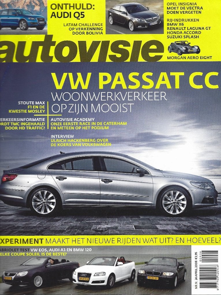 Autovisie test VW EOS,BMW 120 Cabrio,Audi A3 Cabriolet, Ophalen of Verzenden, Gelezen, Audi