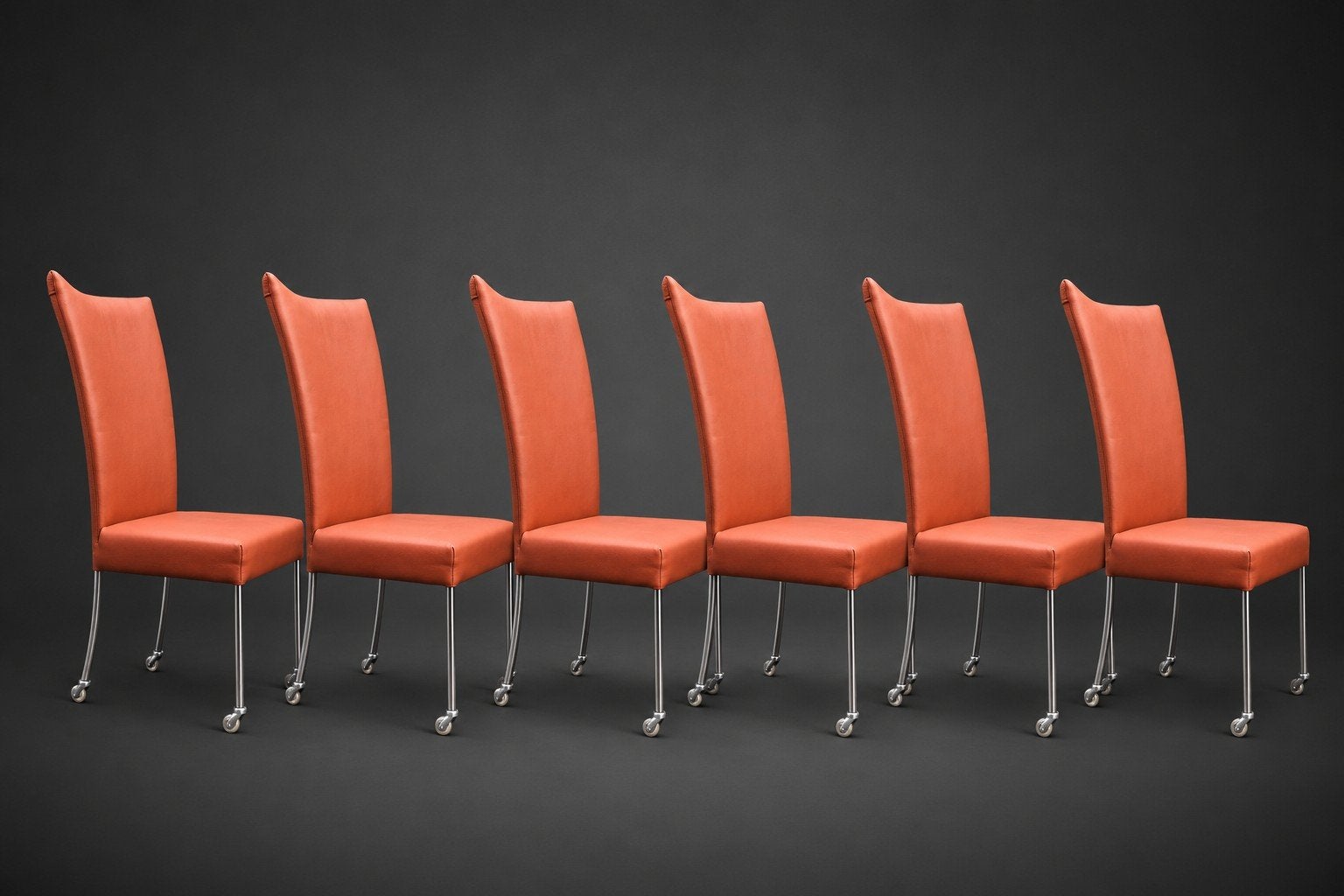Bert plantagie design eetkamerstoelen model Felp leer cognac, Bruin, Ophalen of Verzenden, Vijf, Zes of meer stoelen, Leer