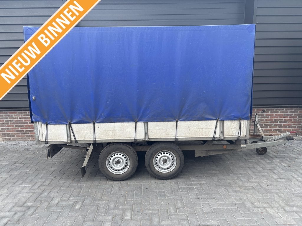 Huifaanhanger huifaanhangwagen tandemasser Plateauwagen, Auto diversen, Aanhangers en Bagagewagens, Gebruikt