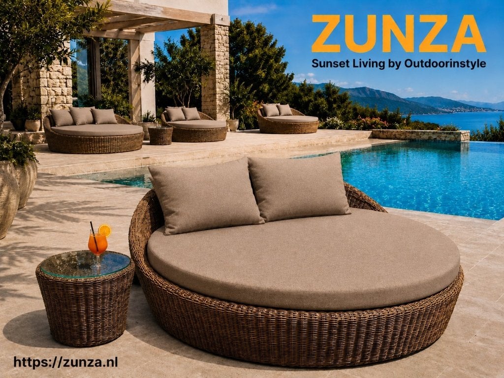 Luxe ronde xxl daybed loungers, Verzenden, Nieuw
