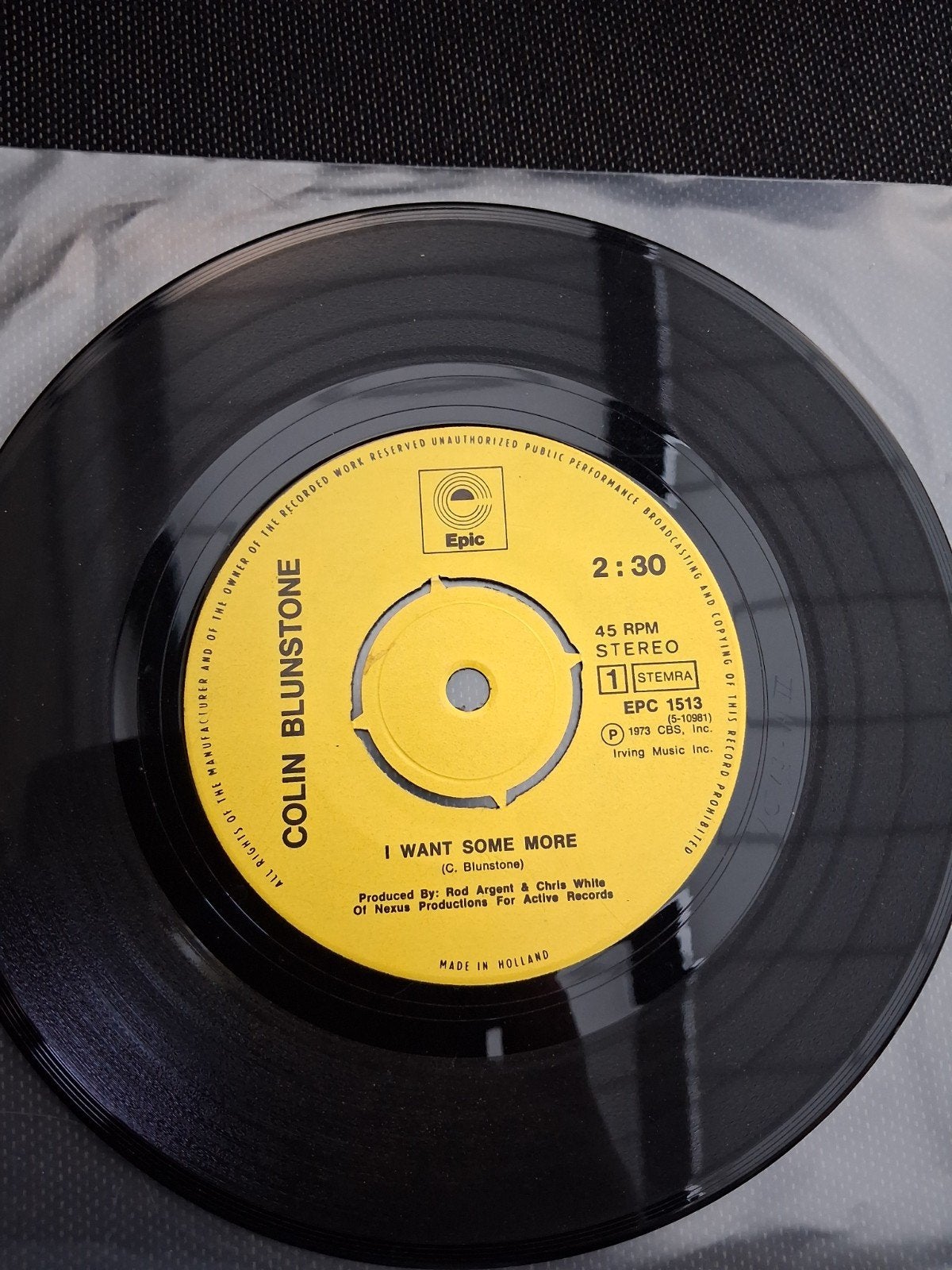 Colin Blunstone - I Want Some More (Single, 1973), Ophalen of Verzenden