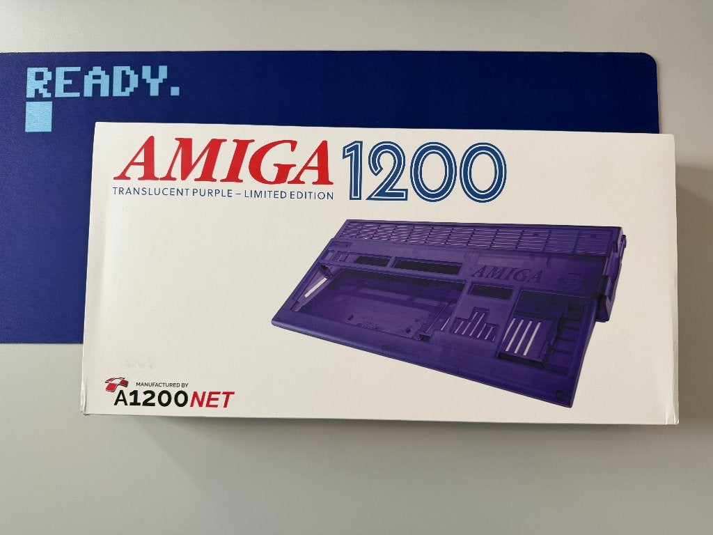 Amiga 1200 Translucent Purple Behuizing van A1200net, Computers en Software, Ophalen of Verzenden, A1200NET