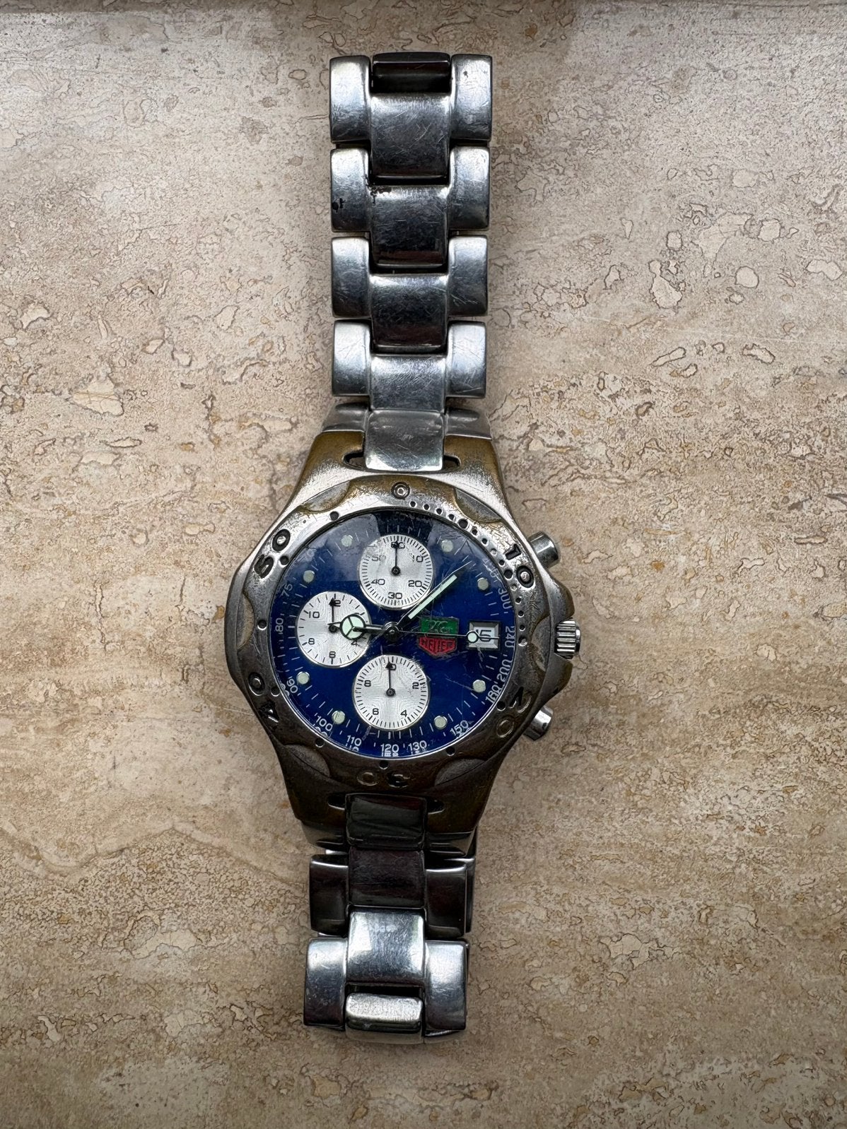 TAG Heuer 2000 Series Chronograph, Gebruikt, Polshorloge, Ophalen of Verzenden, TAG Heuer