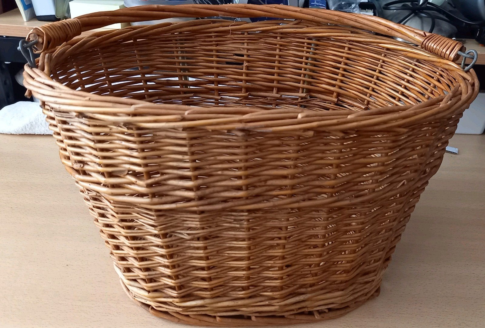 Fietsmand rotanlook, Ophalen of Verzenden