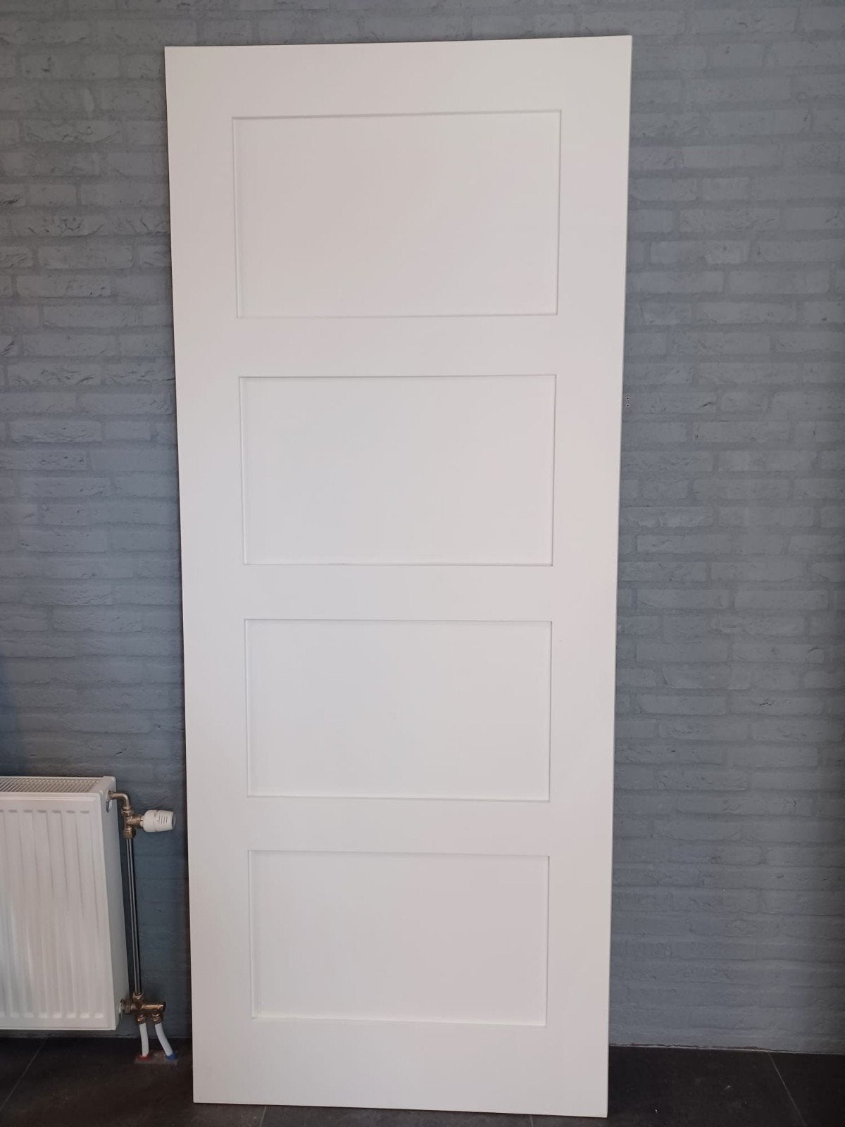 Massief houten opdek binnendeur 231,5 x 93 cm links draaiend, Ophalen, 80 tot 100 cm, 215 cm of meer, Binnendeur