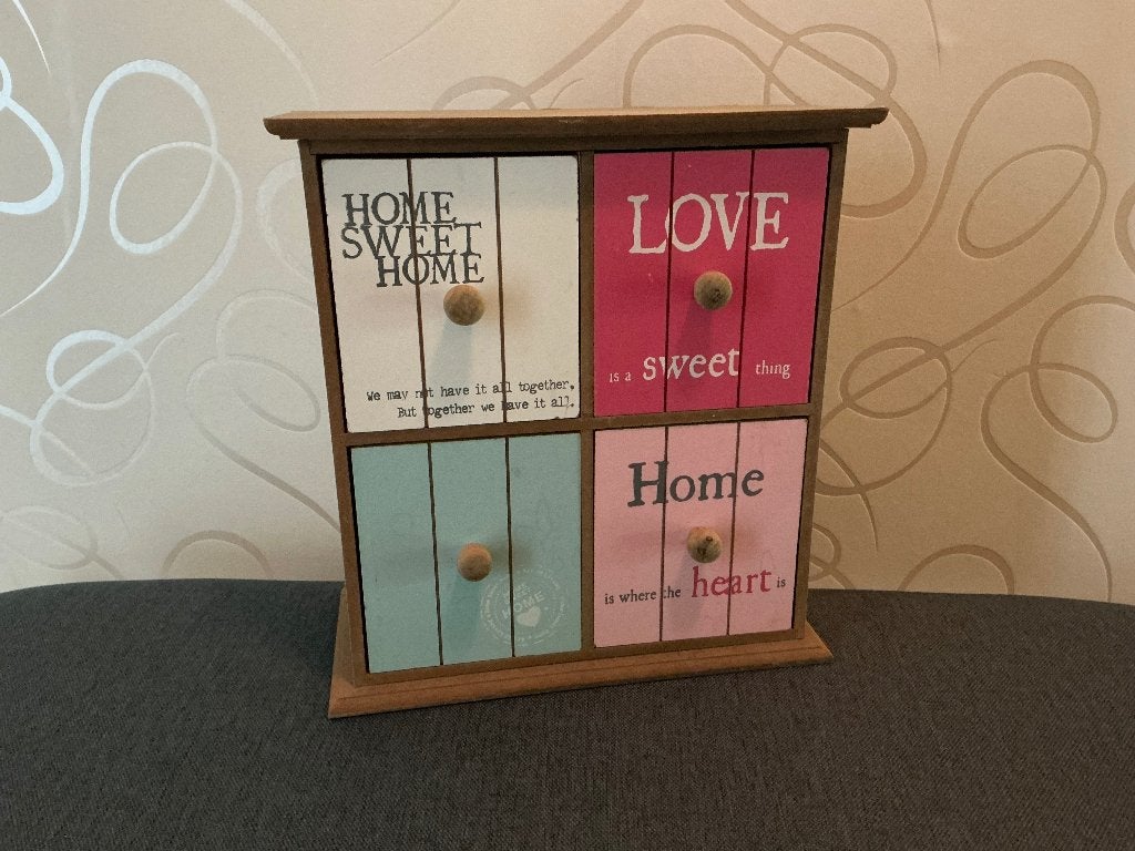 Kastje 4 laadjes (alleen ophalen), Ophalen, Gebruikt, Meerkleurig, Vintage