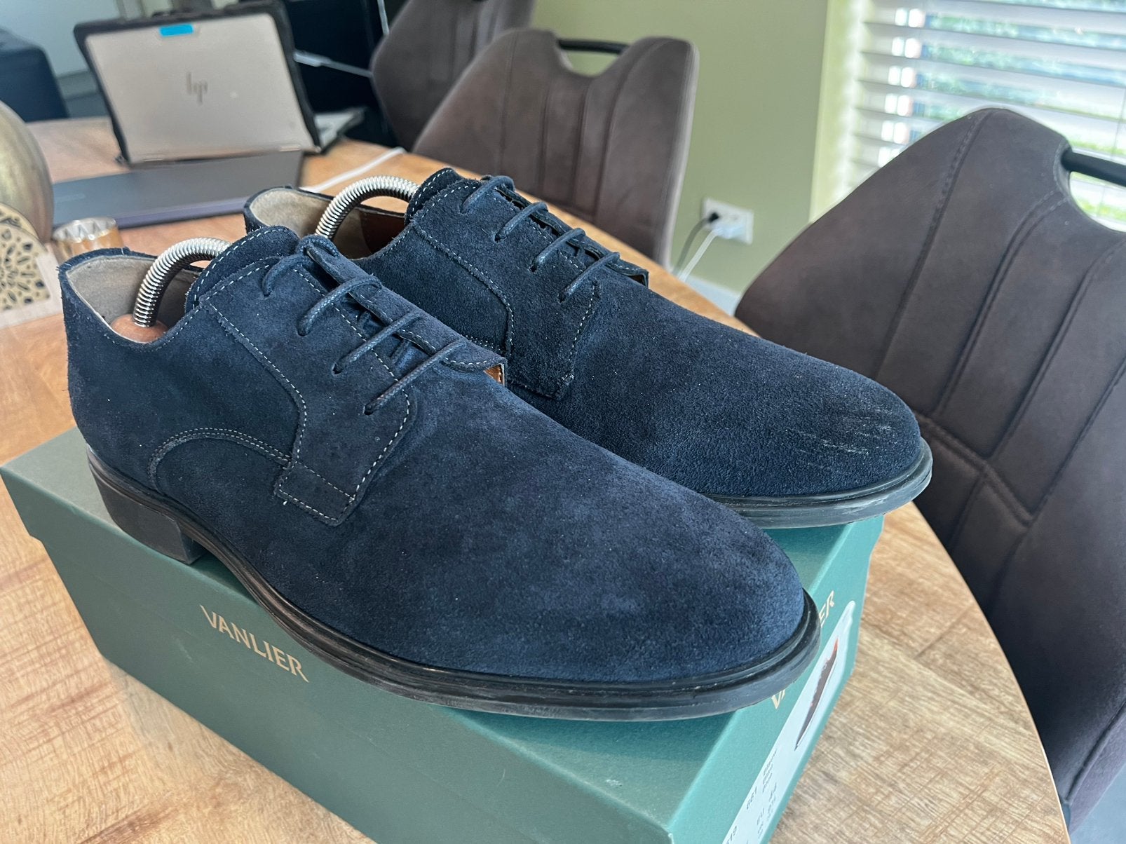 >>>  Tommy Hilfinger in blauw suede mt 44 <<<, Blauw, Nieuw, Ophalen of Verzenden, Veterschoenen