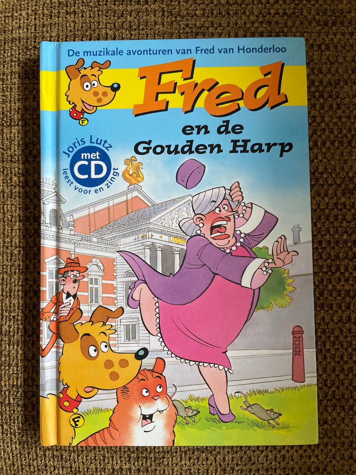 Bram Klein - Fred en de gouden harp met cd, Fictie algemeen, Bram Klein; Joris Lutz; Bart Wijtman, Ophalen of Verzenden, Zo goed als nieuw