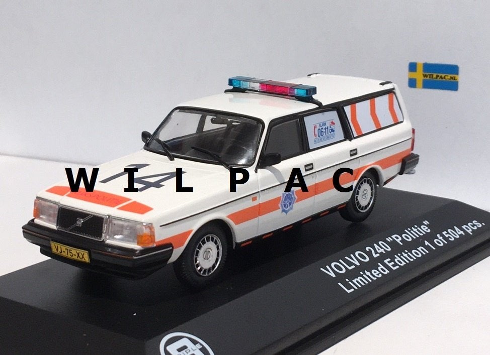 Volvo 245 1983 Rijkspolitie. Verkeersgroep. Groningen 1:43 ., Ophalen of Verzenden, Nieuw, Auto, Overige merken