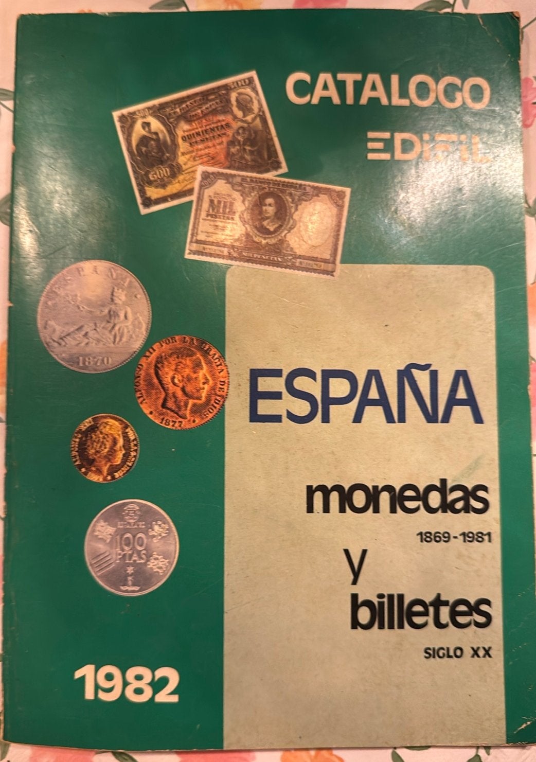 Catalogus Edifil Spanje Munten en Bankbiljetten 1869-1981, Ophalen of Verzenden, Boek of Naslagwerk