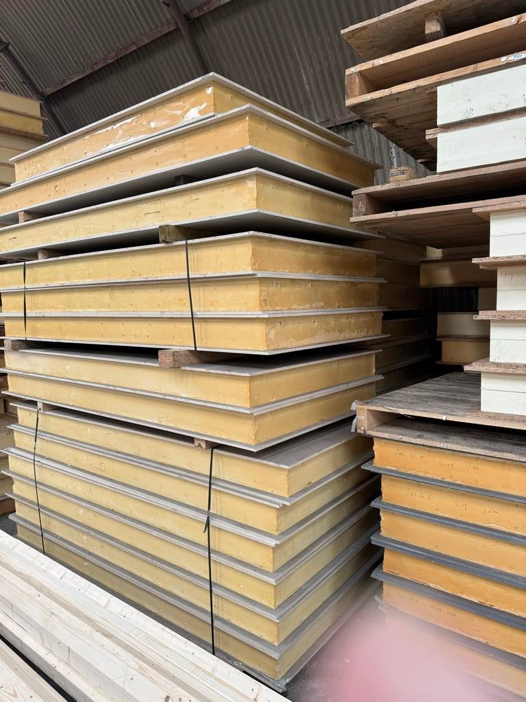 Restant SIP panelen, hoge isolatiewaarde, Ophalen, 12 cm of meer, Nieuw, Hardschuim (Pir)