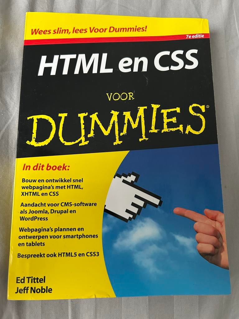 HTML en CSS Voor Dummies - 7e editie, Boeken, Informatica en Computer, Zo goed als nieuw, Internet of Webdesign, Ophalen of Verzenden