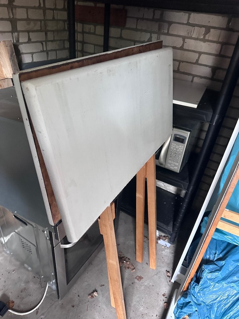 Uitschuifbare tafel, Ophalen, Gebruikt, Hout, Vijf personen of meer