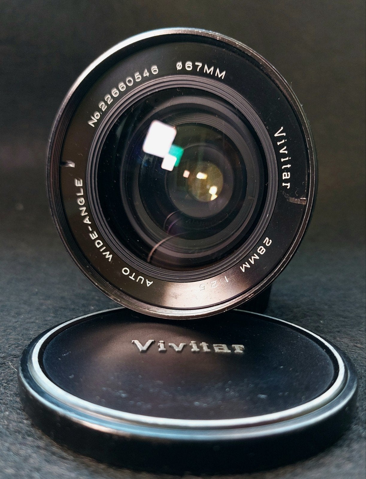 Vivitar 28mm f2.5 - M42, Zo goed als nieuw, 28 mm, Beschermhoes/tas, Overige merken