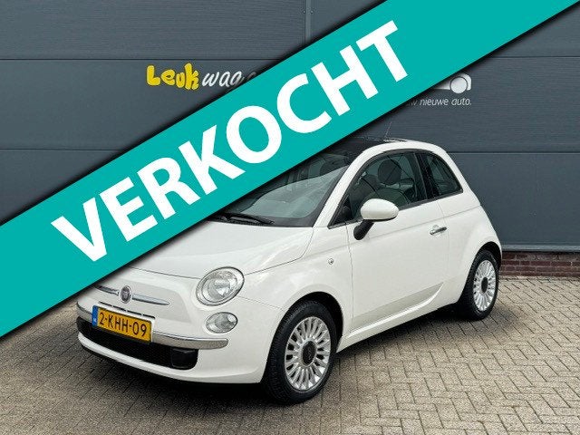 Fiat 500 1.2 Lounge *distrib. nieuw *pano *airco *bluetooth, Auto's, Voorwielaandrijving, Euro 5, Stof, Gebruikt