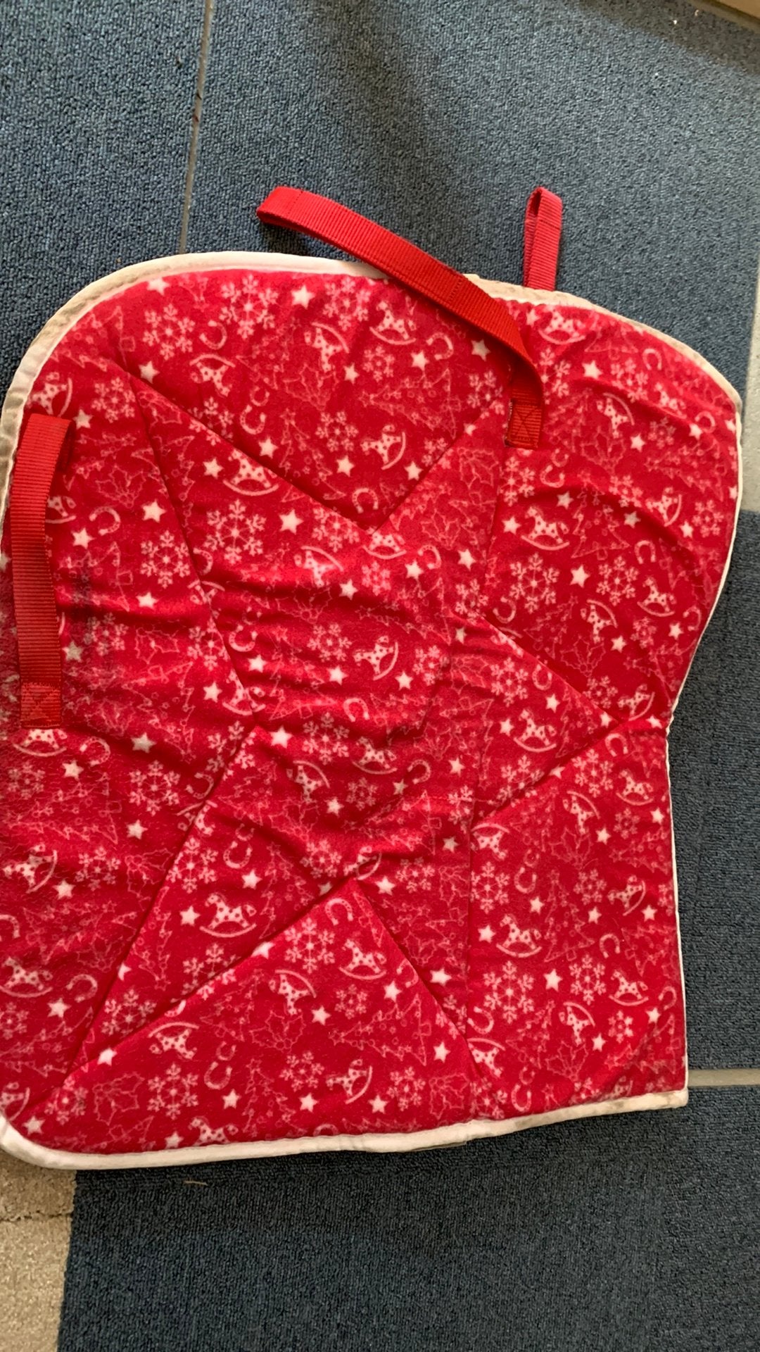Kerst sjabrak/ dekje maat full+ oornetje, Ophalen of Verzenden, Gebruikt