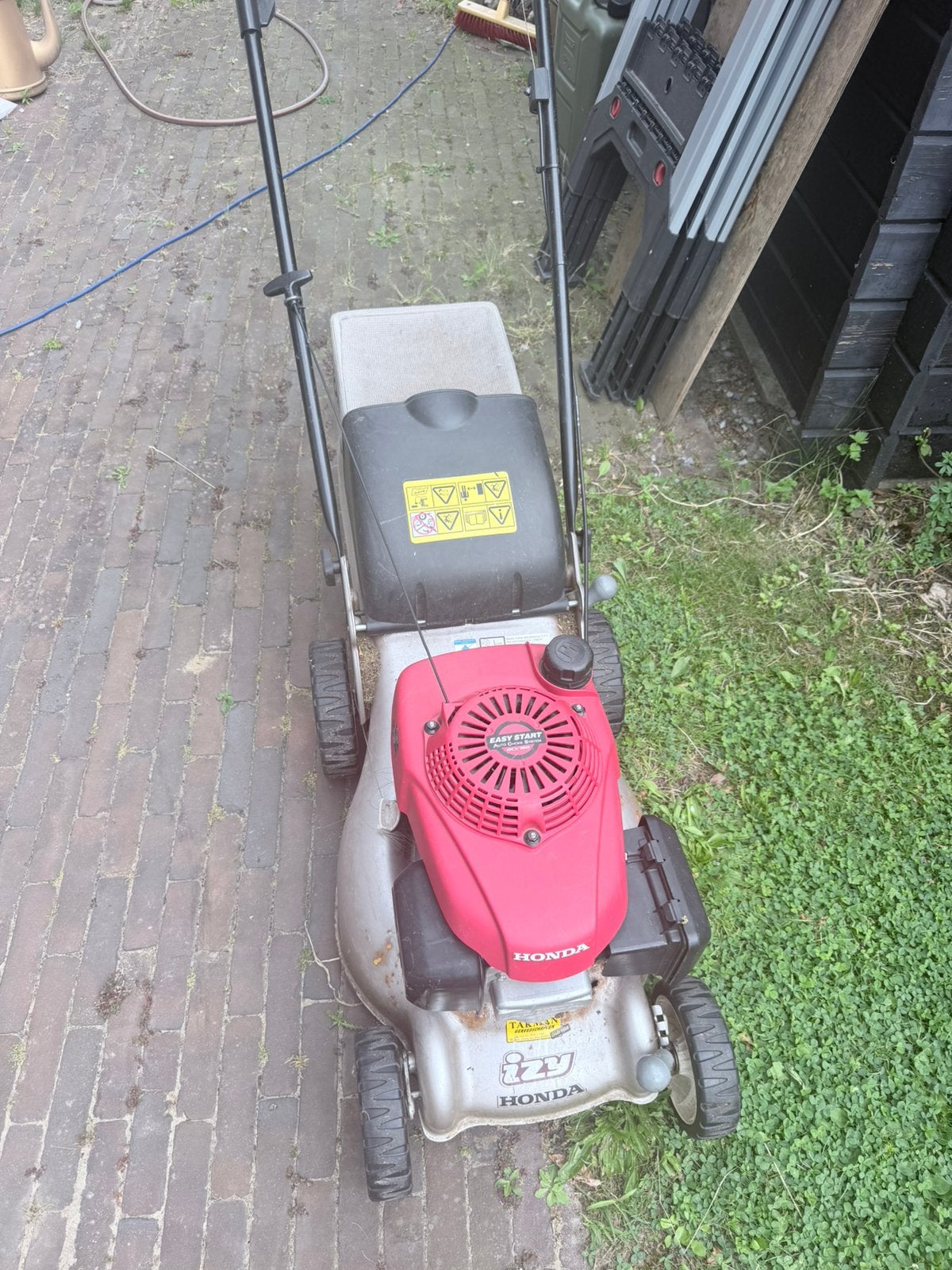 Honda 4-takt benzinemaaier grasmaaier, Tuin en Terras, Ophalen, Cirkelmaaier, Gebruikt, Opvangbak