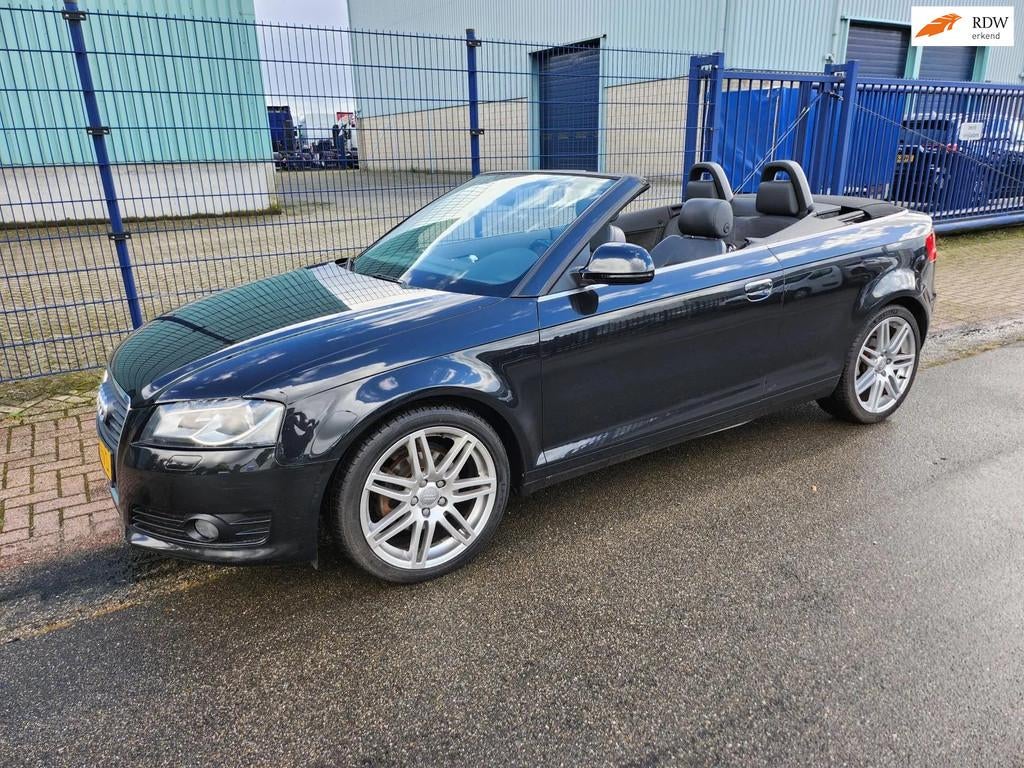 Audi AUDI A3 CABRIOLET 1.8 TFSI *186.172 KM*CLIMA*LEER, Auto's, 15 km/l, Gebruikt, Zwart, 4 cilinders