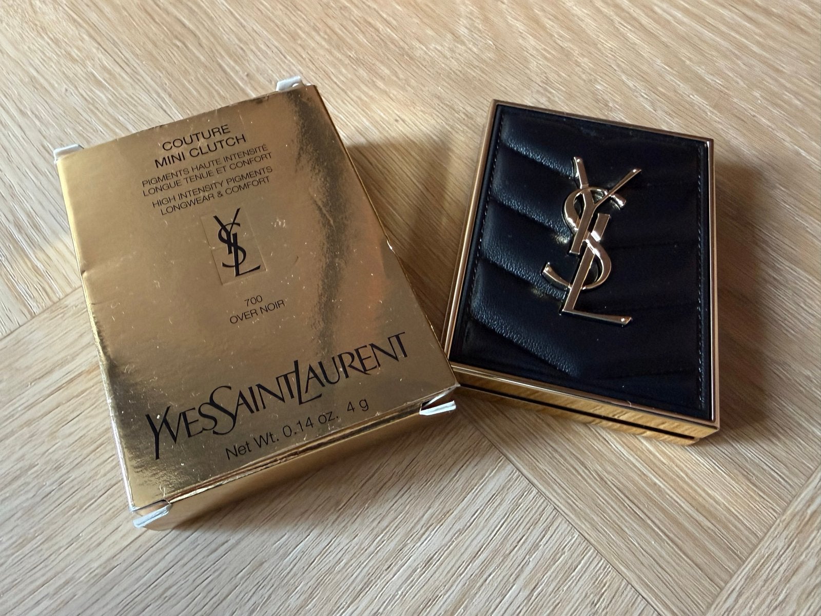 YSL Couture Mini Clutch Oogschaduw Palette 700 Over Noir, Ogen, Verzenden, Zwart, Nieuw