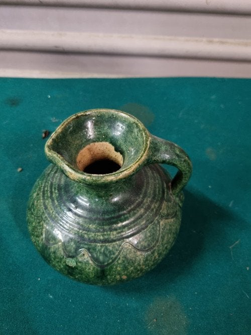 Schenker aardewerk groen , vintage, Verzamelen, Ophalen of Verzenden
