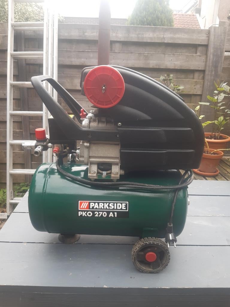 Parkside PKO 270 A1 Compressor - Zo goed als nieuw, Minder dan 25 liter, Ophalen, Zo goed als nieuw, 6 tot 10 bar