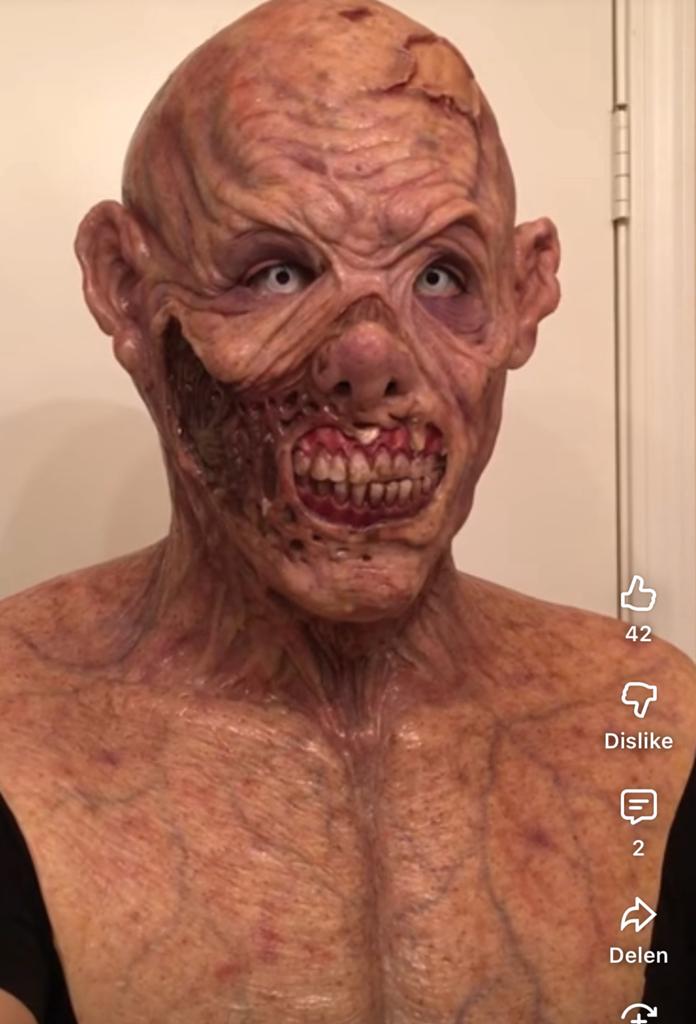 Siliconen masker, realistische zombie masker, Hobby en Vrije tijd, Feestartikelen, Ophalen, Nieuw, Halloween of Griezel