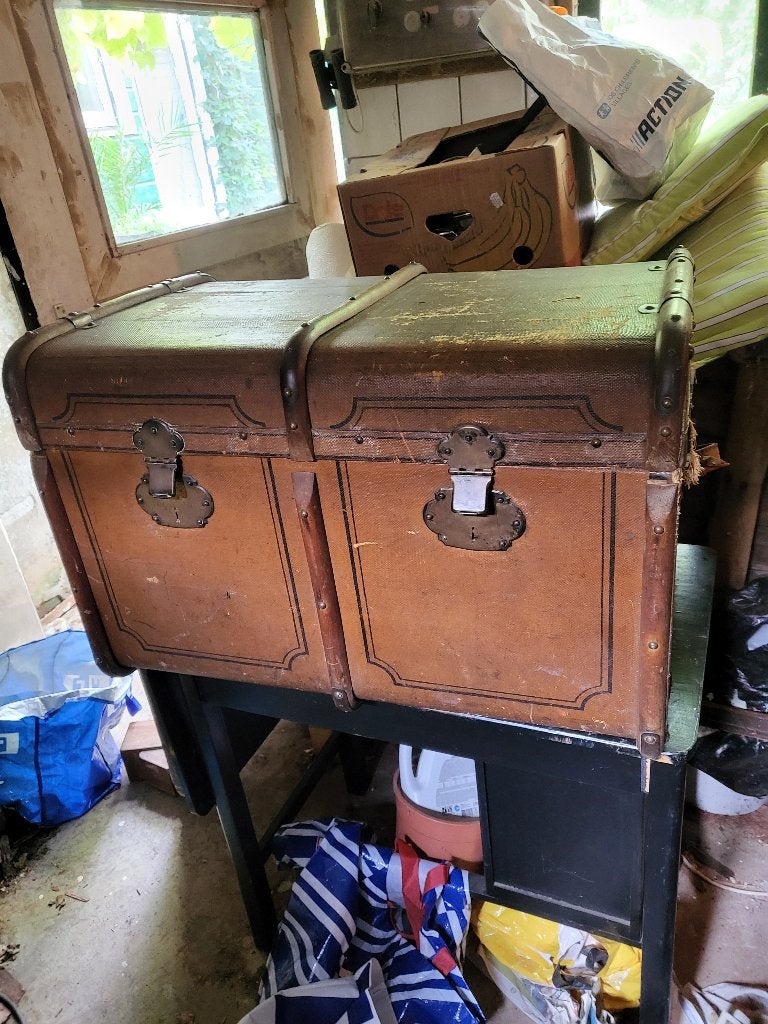 Vintage dekenkist / opbergkist - 50x80x50 cm, Ophalen, 50 – 75, Gebruikt, 50 tot 100 cm