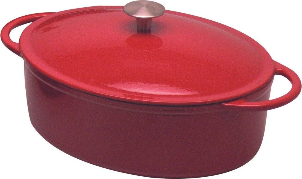 Nieuw UITVERKOOP | BEKA Arome stoofpot Ovaal - Rood - 5,20L, Gietijzer, Nieuw, Ophalen of Verzenden, Overige merken