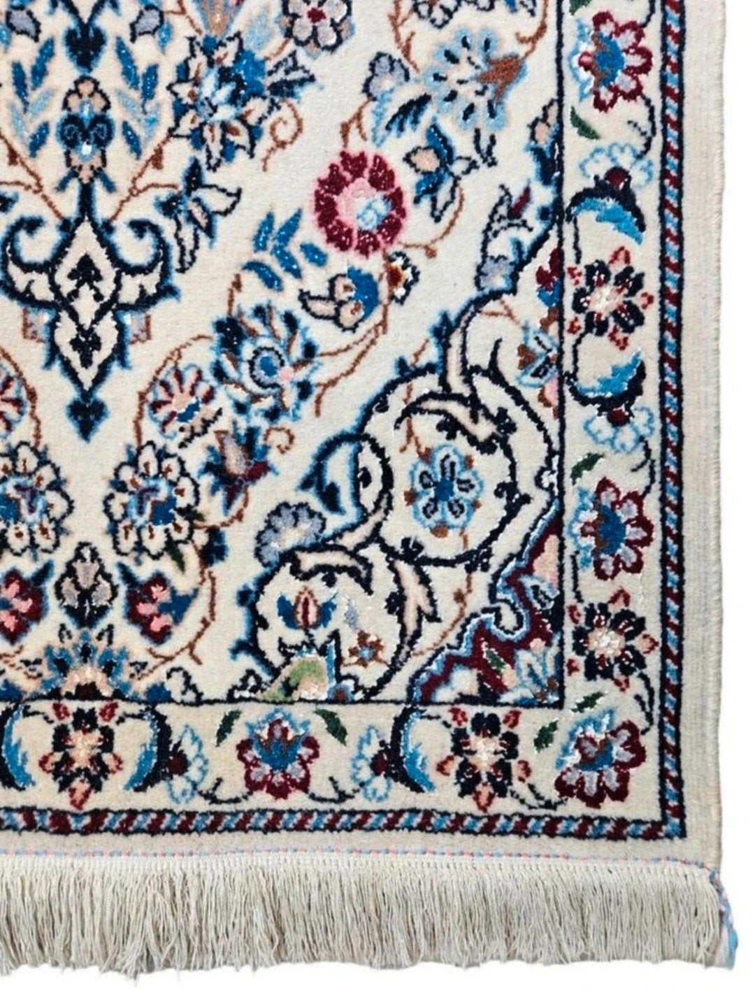 Handgeknoopt Perzisch wol Naïn tapijt loper fine 60x193cm, Persian, Perzisch, vintage, oosters, hype, 200 cm of meer, Www.hypepopup.nl