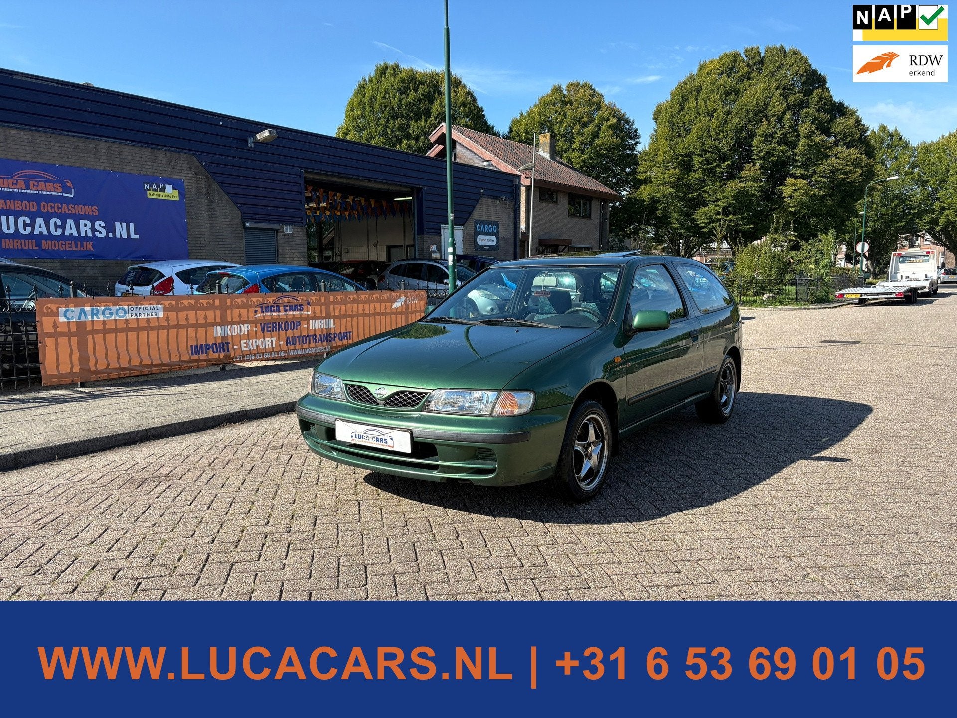 Nissan Almera 1.6 Pulsar Sport Airco + Trekhaak!, Auto's, 4 cilinders, 49 €/maand, Bedrijf, Handgeschakeld