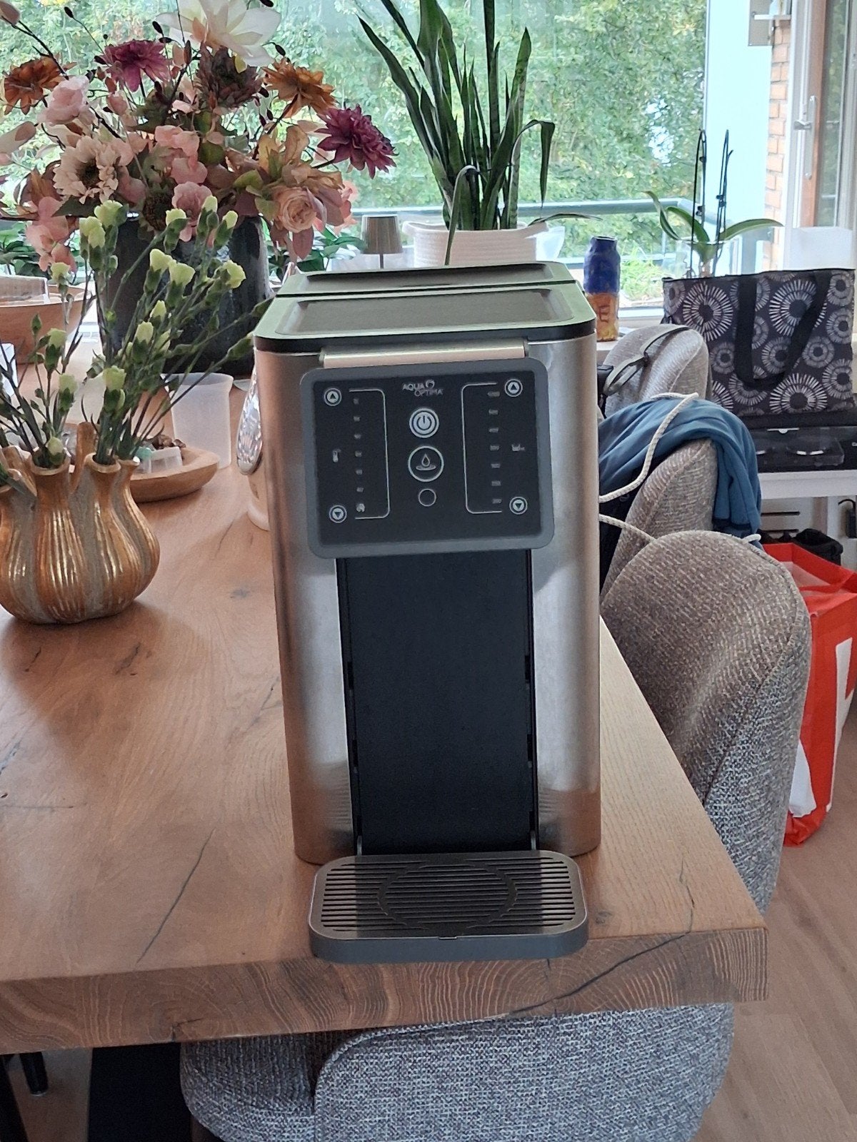 Aqua Optima waterfilter en dispenser, 1 tot 2 liter, Ophalen, Zo goed als nieuw, Rvs