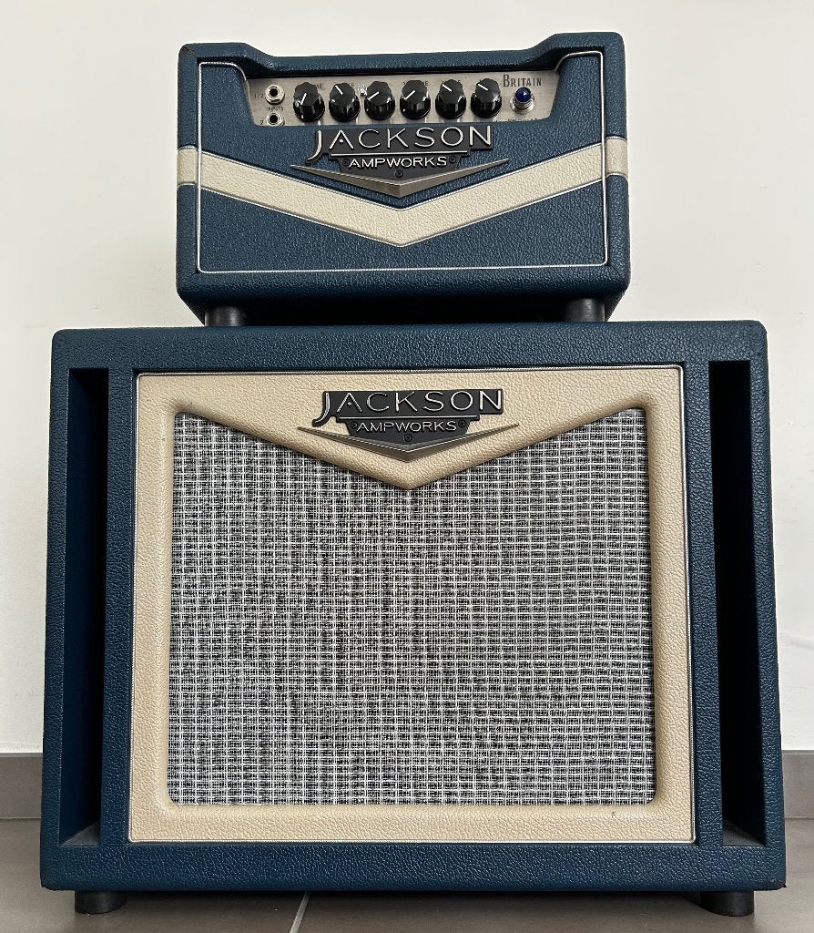 Jackson Ampworks Britain 3.0 + 1x12 cab Alnico Gold, Ophalen, Zo goed als nieuw, Gitaar, Minder dan 50 watt