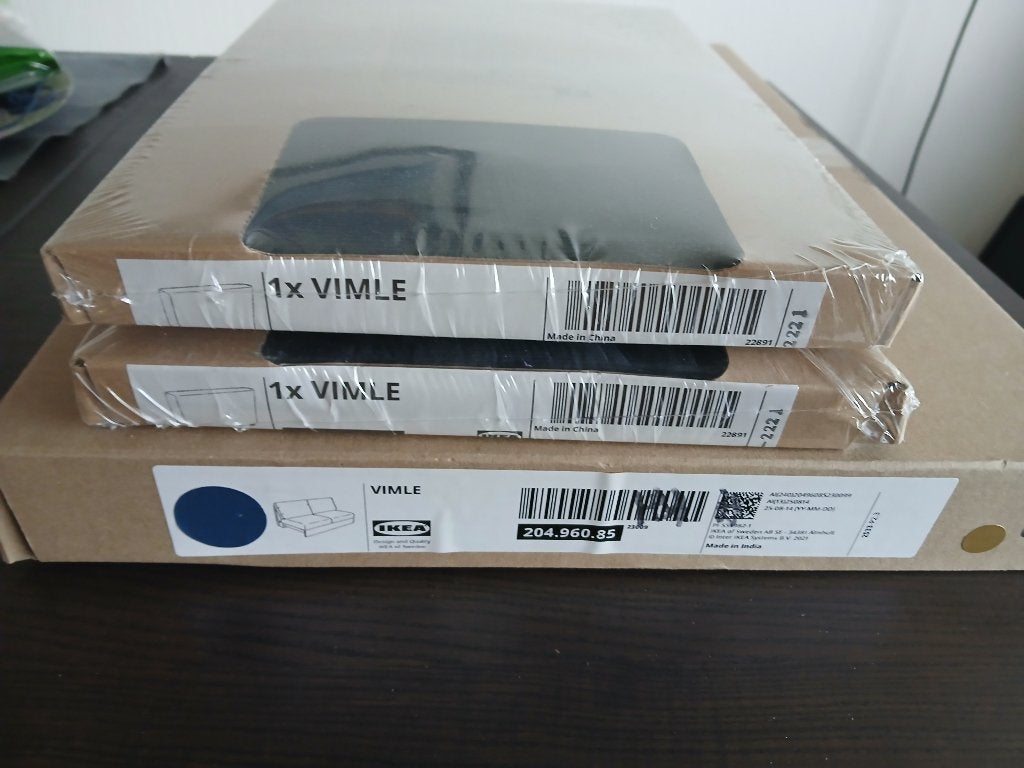 Ikea Vimle, Hoes 2-zitsbank, met brede armleuningen., Ophalen of Verzenden, Nieuw, Tweepersoons