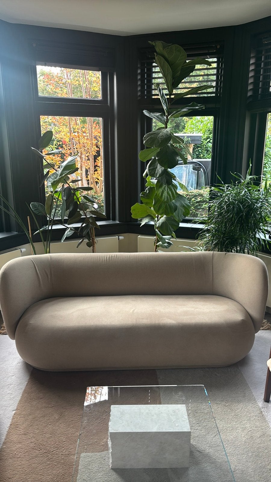 Ferm Living Rico 3-zits bank - Beige, Ophalen, Driepersoons, 75 tot 100 cm, Zo goed als nieuw