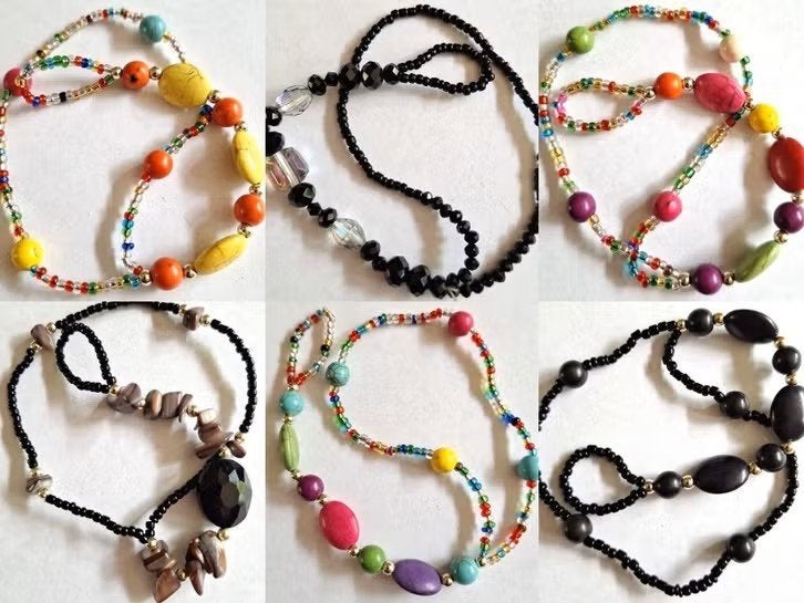 SALE Handsieraad met glas en edelsteen kralen keuze 1,50 p/s, Overige materialen, Met bedels of kralen, Overige kleuren, Verzenden