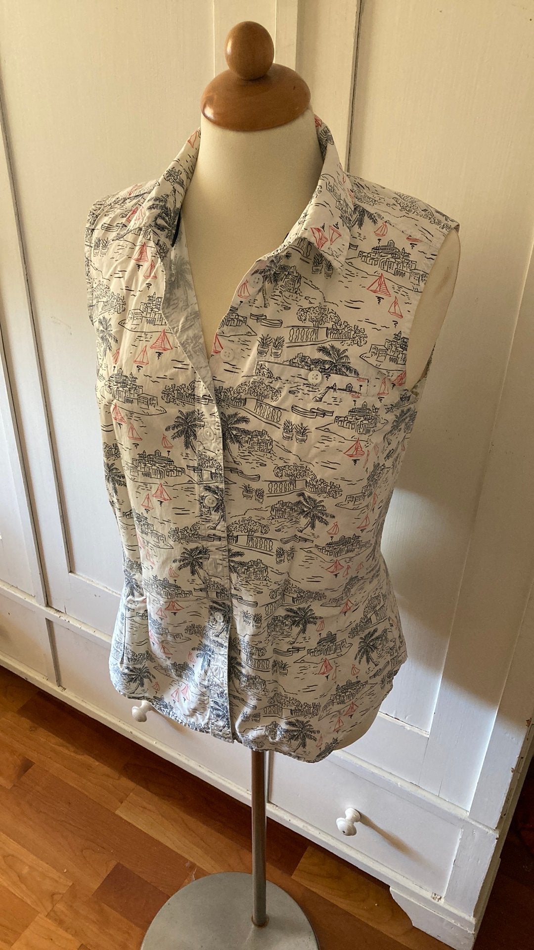 Blouse dames katoen M Bien Bleu, Maat 38/40 (M), Blauw, Ophalen of Verzenden, Zo goed als nieuw