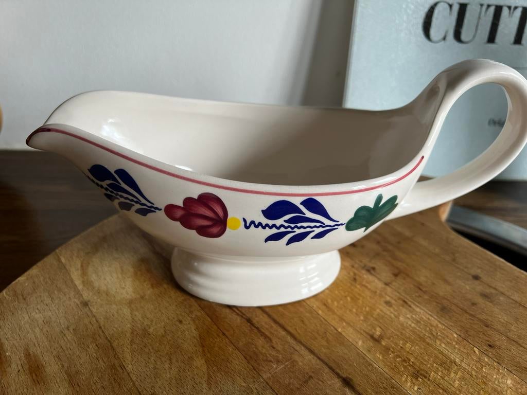 Royal Boch Boerenbont servies sauskom met bloemmotief, Ophalen of Verzenden
