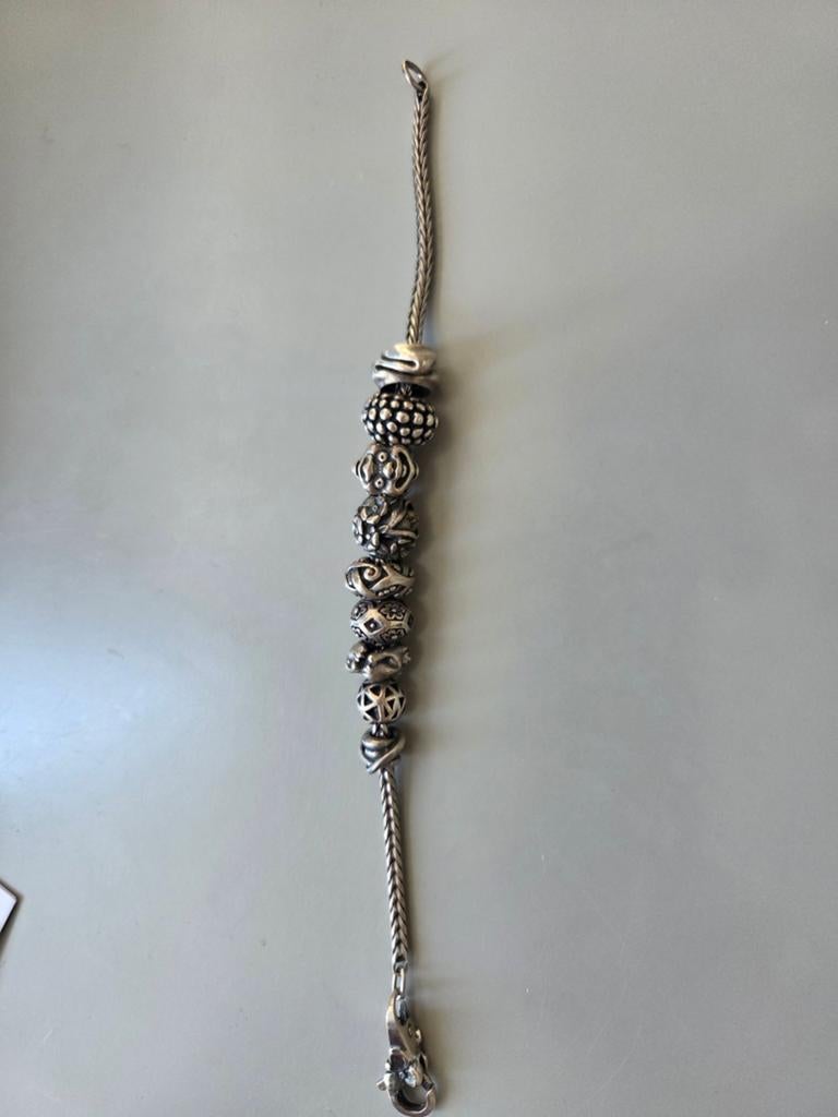 Trollbeads armband, Sieraden, Tassen en Uiterlijk, Bedels, Ophalen of Verzenden, Zo goed als nieuw, Zilver, Trollbeads