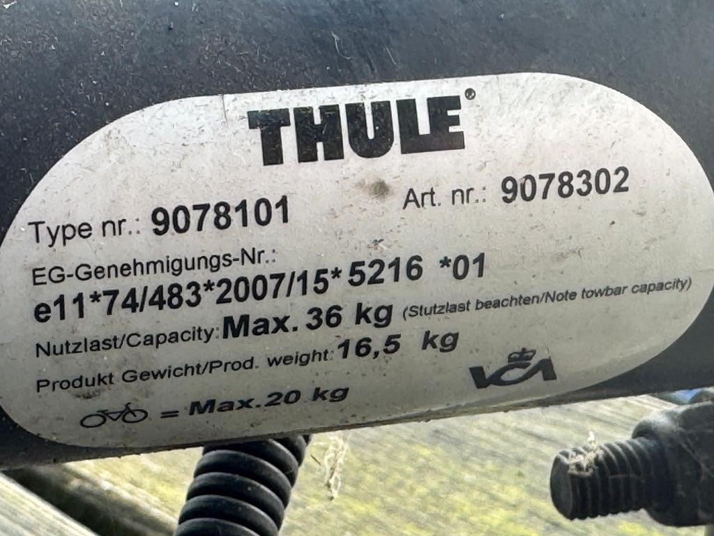 Thule Euroclick bike carrier 9078101, Auto diversen, Fietsendragers, Ophalen of Verzenden, 2 fietsen, Gebruikt, Fietsendrager-accessoire
