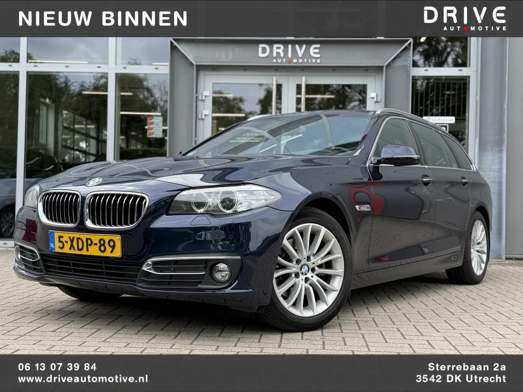BMW 5-serie Touring 520i Luxury |Leer|Memory|Trekhaak|Topsta, Auto's, Automaat, Gebruikt, Euro 6, 4 cilinders